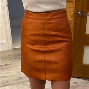 Faux leather Topshop size 4 skirt